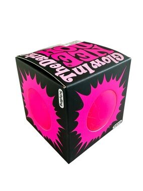 NIB Authentic Glow in the Dark NeeDoh Pink Sensory Fidget Toy Schylling